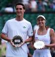 Luisa Stefani fez dupla com Joe Salisbury  Foto: Mike Egerton/PA Images/Getty Images