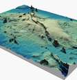 Modelo 3D da Elevação do Rio Grande  Foto: Serviço Geológico do Brasil (SGB) / Divulgação