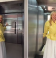 Malu Borges constrói elevador fake em casa só para tirar fotos e recebe críticas na web  Foto: Reprodução/Tik Tok