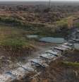 Destruição no Pantanal após incêndio florestal  Foto: ANSA / Ansa - Brasil