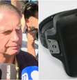 Ex-presidente Jair Bolsonaro passa a usar tornozeleira eletrônica  Foto: Reprodução/TV Globo e Depen