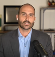 Eduardo Bolsonaro em entrevista  Foto: Reprodução/Youtube/CNN