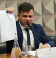 O ex-diretor-geral da Polícia Rodoviária Federal (PRF) Silvinei Vasques durante depoimento na Comissão Parlamentar Mista de Inquérito (CPMI) dos Atos Golpistas  Foto: Wilton Junior/Estadão / Estadão