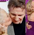 O novo amor de Pamela Anderson é famoso? Aos 58 anos, atriz dá beijo em Liam Neeson, de 73, e aumenta rumores de romance.  Foto: Getty Images / Purepeople
