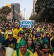 Bolsonaristas pedem impeachment do ministro Alexandre Moraes em ato organizado pelo ex-presidente Jair Bolsonaro (PL), em setembro do ano passado na Avenida Paulista.  Foto: Tiago Queiroz/Estadão / Estadão