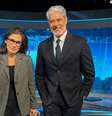 Renata Vasconcellos e William Bonner, âncora do 'Jornal Nacional': audiência em alta pela crise Brasil-EUA  Foto: Reprodução/Facebook/Jornal Nacional