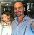 Eduardo Bolsonaro junto da esposa  Foto: Reprodução/Instagram/Eduardo Bolsonaro