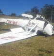 Avião pousou de "barriga" pra cima no interior de São Paulo  Foto: Reprodução