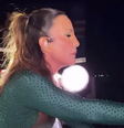 Ivete Sangalo se emocionou durante show no Fortal ao lembrar de Preta Gil  Foto: Reprodução X