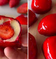 Morango do Amor pode causar fraturas no dente, alerta o Conselho de odontologia  Foto: Reprodução/TikTok