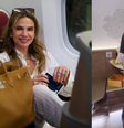 Luciana Gimenez mostra detalhes de como é tomar banho na primeira classe de um avião  Foto: Reprodução/Instagram