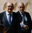 Gilmar Mendes saiu em defesa de Alexandre de Moraes, após sanções ao colega  Foto: Wilton Júnior/Estadão / Estadão