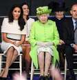 Meghan Markle e rainha Elizabeth durante evento em 2018  Foto: Jeff J Mitchell / Getty Images