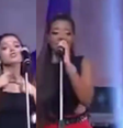 Há 10 anos: quase ninguém lembra, mas Anitta e Ludmilla foram 'backing vocals', interpretando (ou tentando) Libras no palco da Globo.  Foto: Reprodução, X / Purepeople
