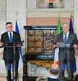 Encontro entre Saar e Tajani em janeiro, em Roma  Foto: ANSA / Ansa - Brasil