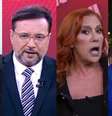 O apresentador Geraldo Luís entre Fátima Souza, Rita Cadillac e Tony Ramos: boa equipe reunida para o telejornal popular  Foto: Reproduções/TV