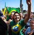 Michelle Bolsonaro durante ato em apoio ao marido   Foto: FILIPE BISPO/FOTOARENA/ / Estadão