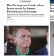 Prisão de Bolsonaro repercute na imprensa internacional  Foto: Reprodução/The Washington Post/The Guardian