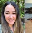 Deborah Cobb perdeu a visão aos 19 anos após dar 'estrelinhas' na praia  Foto: Montagem: Reprodução/Instagram e Imagem ilustrativa/Freepik