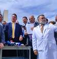 Parlamentares de oposição se reúnem em protesto contra a prisão do ex-presidente Jair Bolsonaro  Foto: Foto: Liderança de oposição 