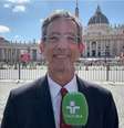 Leão Serva no Vaticano em cobertura sobre a eleição do papa Leão 14  Foto: Reprodução