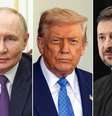 Putin, Trump e Zelensky tentam chegar a um cessar-fogo  Foto: ANSA / Ansa - Brasil