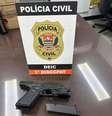 Arma apreendida pela Polícia Civil foi usada para disparo contra policial militar na região de Paraisópolis, em São Paulo, na última quinta-feira, 7.  Foto: Divulgação/Deic / Estadão