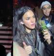Bruna Marquezine quase conquistou o ramo de arruda, mas outro convidado acabou segurando a maior parte  Foto: Reprodução/X/@brunaAccess