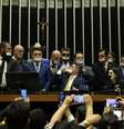 A Câmara dos Deputados ficou ocupada por cerca de 30 horas por parlamentares bolsonaristas em protesto à prisão domiciliar do ex-presidente  Foto: José Cruz/Agência Brasil