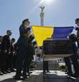 Funeral de ploto de caça morto em guerra contra Rússia  Foto: ANSA / Ansa - Brasil