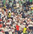 Torcidas do São Paulo e Atlético Nacional brigaram após o jogo  Foto: Reprodução/X