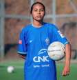 Maria Lohanna da Costa, 17 anos, de Abaetetuba (PA). Chuta com a esquerda, joga na lateral e está confiante para o mundial da Noruega.  Foto: Alexandre Vitor/iClick