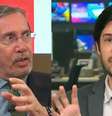 Merval Pereira e Joel Pinheiro se alinham aos colegas esquerdistas no discurso contra ações de Trump  Foto: Reprodução/TV