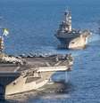 Embarcações da Marinha americana em formação no Mediterrâneo, em 31 de dezembro de 2023 (Imagem de ilustração)  Foto: AFP - MAXWELL ORLOSKY / RFI