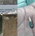 Escola onde menino de 7 anos foi baleado em Rio das Pedras, na zona oeste do Rio de Janeiro  Foto: Reprodução/Google Maps e Divulgação