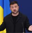 No domingo (17/8), Zelensky admitiu pela primeira vez que parte do território ucraniano ocupado pode ser usado como moeda de troca para um eventual acordo de paz  Foto: OLIVIER HOSLET/EPA/Shutterstock / BBC News Brasil