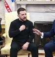 Visita à Casa Branca em fevereiro não terminou bem para Zelensky  Foto: ANSA / Ansa - Brasil