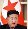 Kim Jong-un, presidente da Coreia do Norte, durante visita de Vladmir Putin, em junho passado  Foto: Getty Images