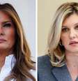 Olena Zelenska (dir.) escreveu uma carta de agradecimento para Melania Trump, pela sua intervenção em favor das crianças ucranianas junto a Vladimir Putin  Foto: AFP via Getty Images / BBC News Brasil