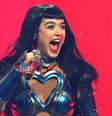 Katy Perry durante show da turnê 'The Lifetimes Tour'  Foto: Monica Schipper/Getty Images