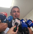 Lindbergh Farias durante reunião de líderes na Câmara  Foto: Deborah Sena 