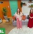 Paola Pretto e Taisa Pelosi no cenário inspirado em um apartamento paulistano  Foto: Reprodução/YouTube