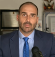 Eduardo Bolsonaro (PL-SP) está nos Estados Unidos desde março  Foto: Reprodução/Record News