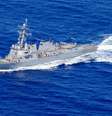 Navio Sampson em atividade no mar  Foto: US Navy / Divulgação