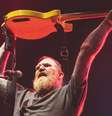 Brent Hinds, músico do Mastodon, em 2022  Foto: Mariano Regidor / Redferns / Rolling Stone Brasil