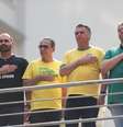 Eduardo, Silas Malafaia, Jair Bolsonaro e Tarcísio de Freitas em ato na Paulista no dia 7 de setembro de 2024  Foto: Tiago Queiroz/Estadão / Estadão