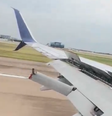 Flap da asa de um Boeing 737- 832 quebrado durante a aterrisagem em Austin  Foto: X/@Turbinetraveler / Reprodução