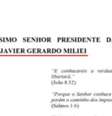 Em pedido de asilo na Argentina, Bolsonaro escreveu o nome de Milei errado  Foto: Reprodução/PF