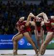 Equipe brasileira ficou em segundo lugar na final mista no Mundial de Ginástica Rítmica  Foto: MeloGym/CBG