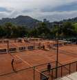 Quadras de saibro da Rio Tennis   Foto: Peter Wrede / Esporte News Mundo